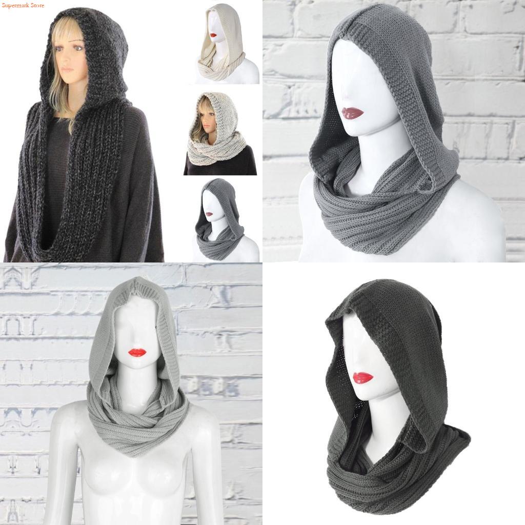 Infinity Scarf Knit - Q5WE ผู้หญิงฤดูหนาวหนาสายถัก Ribbed สำหรับ Circle LOOP
