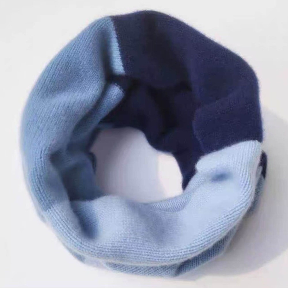 Infinity Scarf Knit - ผ้าพันคอถักนิตติ้งแบบนุ่ม สีสันผสมผสาน ยืดหยุ่นได้ ป้องกันลม พร้อมซับในอุ่น สำหรับผู้หญิง