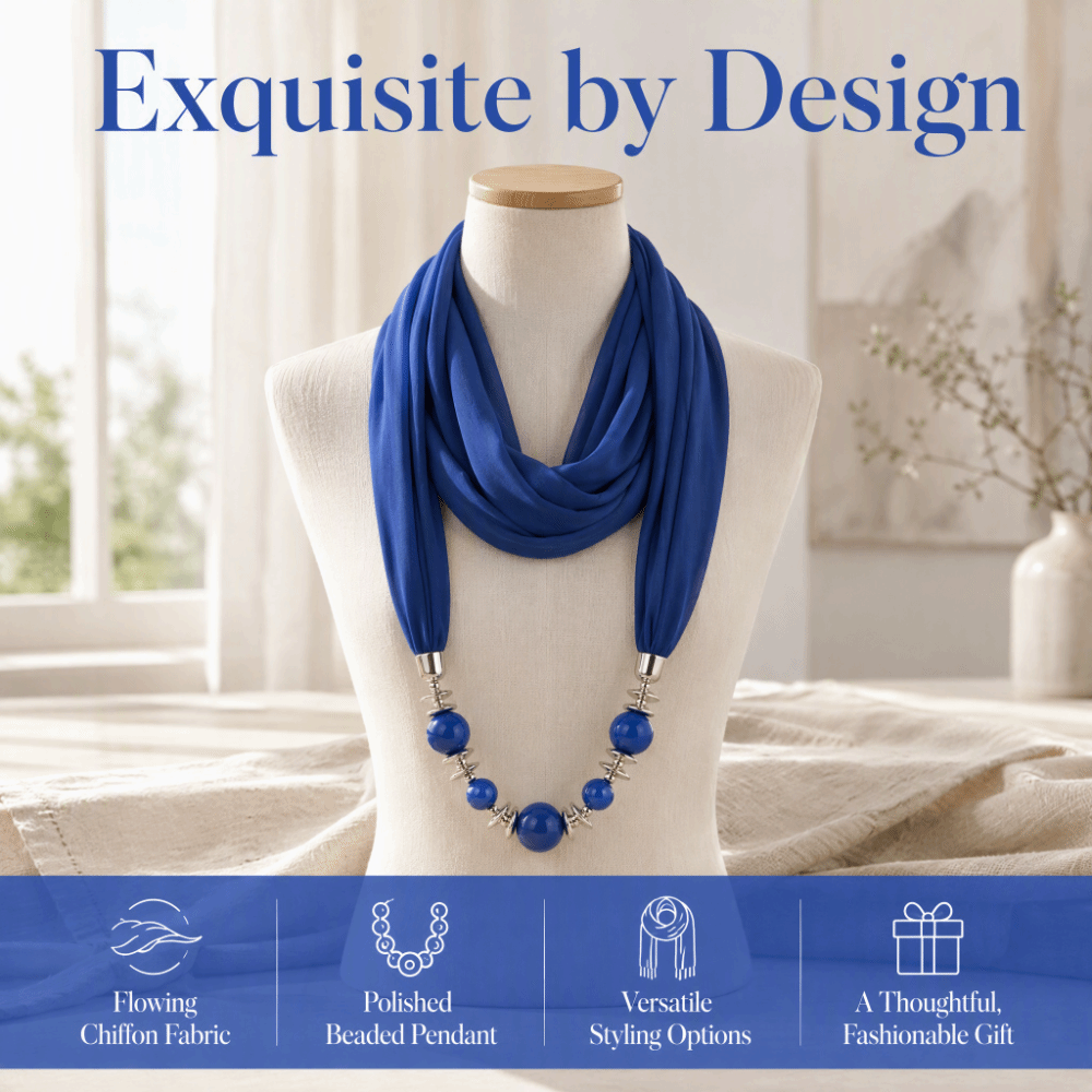 ผ้าพันคอชีฟองแฟชั่น สีพื้น ประ - Infinity Scarf Knit บทวิจารณ์และราคา