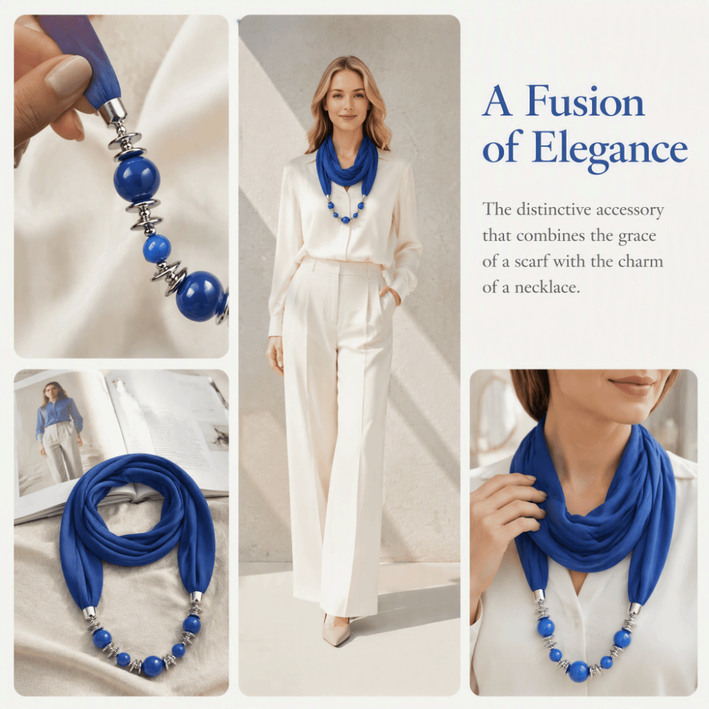 ผ้าพันคอชีฟองแฟชั่น สีพื้น ประ - Infinity Scarf Knit บทวิจารณ์และราคา