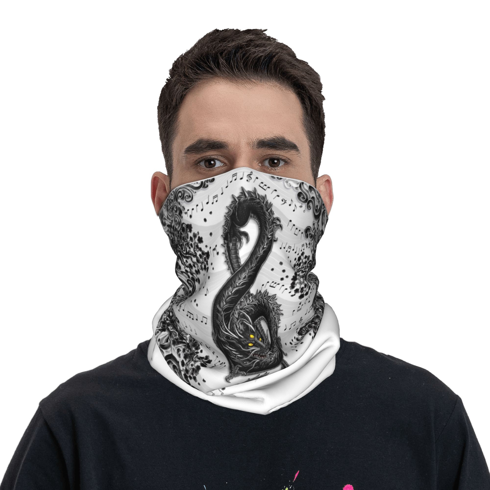 ที่คาดผมลายมังกรดนตรีแบบ Trebl - Neck Warmer Tube บทวิจารณ์และราคา