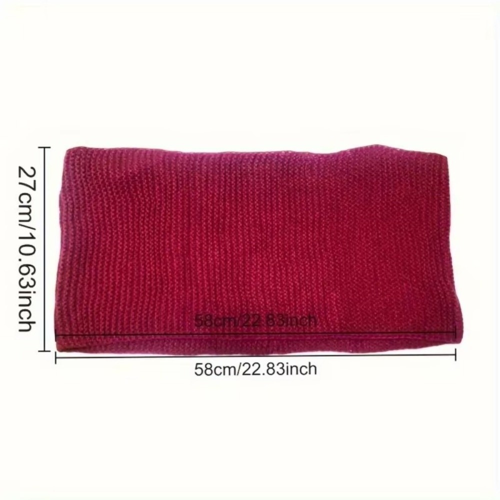 ผ้าพันคอแบบห่วงอินฟินิตี้สีพื้ - Infinity Scarf Knit บทวิจารณ์และราคา