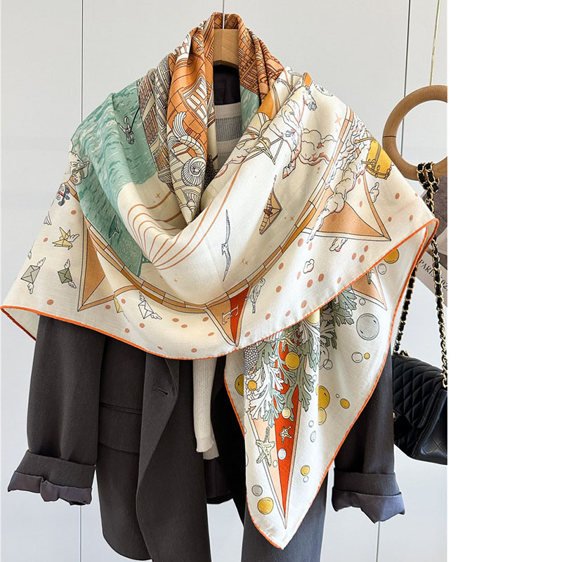 ผ้าห่มขนสัตว์หรูหราสำหรับผู้หญ - Woven Scarf Blanket บทวิจารณ์และราคา